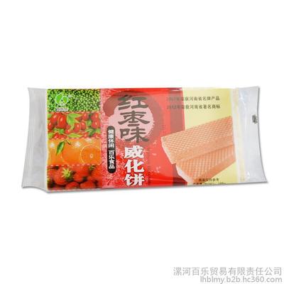 零食批发 休闲食品厂家 专业供应水果威化饼165g 风味独特 口口香脆 图片_高清图_细节图-漯河百乐贸易有限责任公司 -